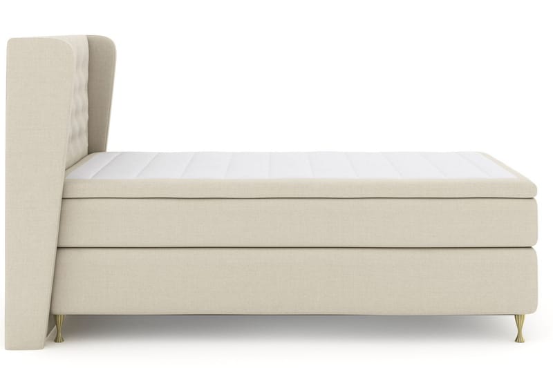 Select No 6 Komplett Sängpaket 120x200 Fast Watergel - Beige/Guld - Möbler - Sovrum - Sängar - Kontinentalsängar