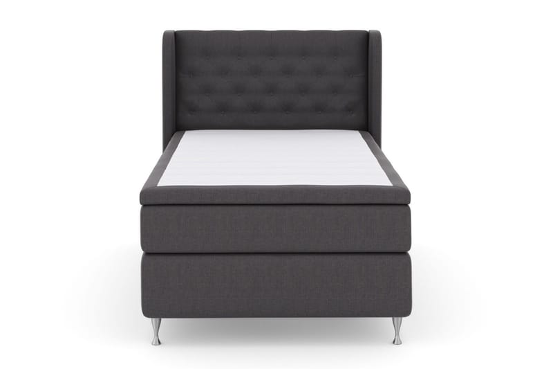 Select No 6 Komplett Sängpaket 120x200 Fast Watergel - Mörkgrå/Silver - Möbler - Sovrum - Sängar - Kontinentalsängar