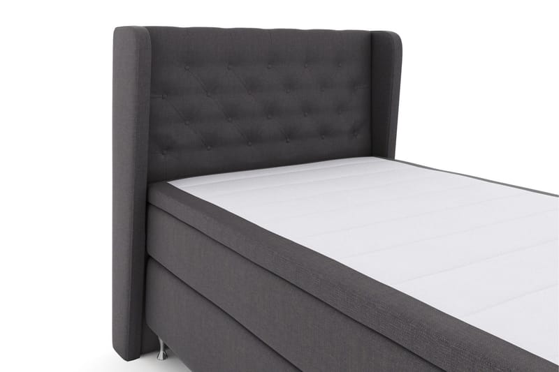 Select No 6 Komplett Sängpaket 120x200 Fast Watergel - Mörkgrå/Silver - Möbler - Sovrum - Sängar - Kontinentalsängar