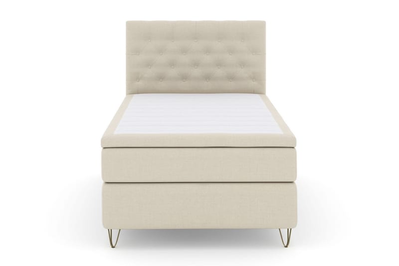 Select No 6 Komplett Sängpaket 120x200 Medium Latex/Memory, Beige/Metall V-form