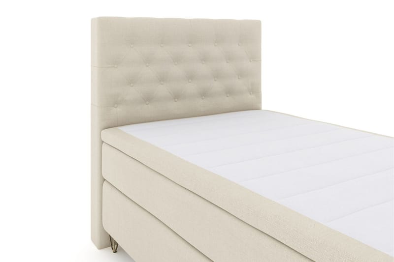 Select No 6 Komplett Sängpaket 120x200 Medium Latex/Memory - Beige/Metall V-form - Möbler - Sovrum - Sängar - Kontinentalsängar
