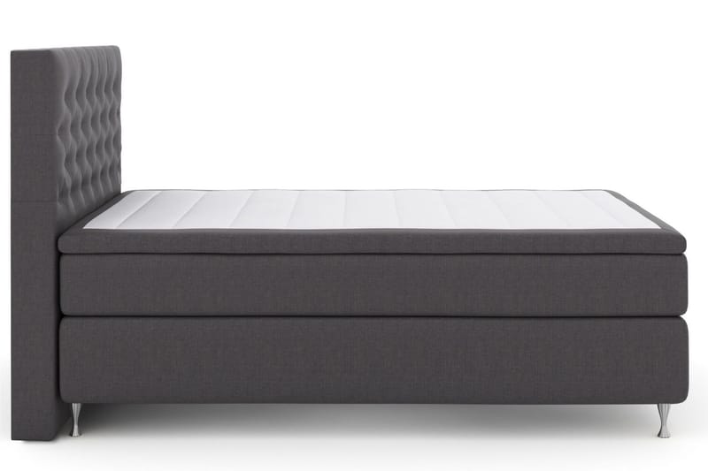 Select No 6 Komplett Sängpaket 140x200 Fast Memory/Pocket - Mörkgrå/Silver - Möbler - Sovrum - Sängar - Kontinentalsängar