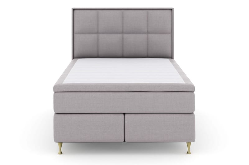 Select No 6 Komplett Sängpaket 140x200 Fast/Medium Watergel - Ljusgrå/Guld - Möbler - Sovrum - Sängar - Kontinentalsängar