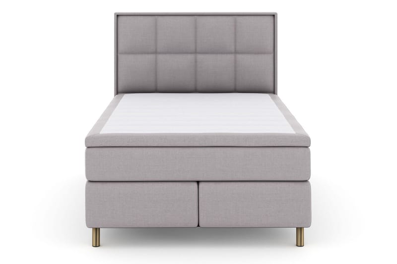 Select No 6 Komplett Sängpaket 140x200 Fast/Medium Watergel - Ljusgrå/Koppar - Möbler - Sovrum - Sängar - Kontinentalsängar