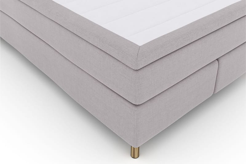 Select No 6 Komplett Sängpaket 140x200 Fast/Medium Watergel - Ljusgrå/Koppar - Möbler - Sovrum - Sängar - Kontinentalsängar