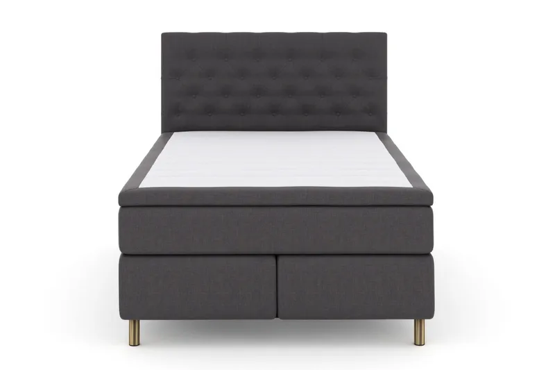Select No 6 Komplett Sängpaket 140x200 F/M Latex/Memory, Mörkgrå/Koppar