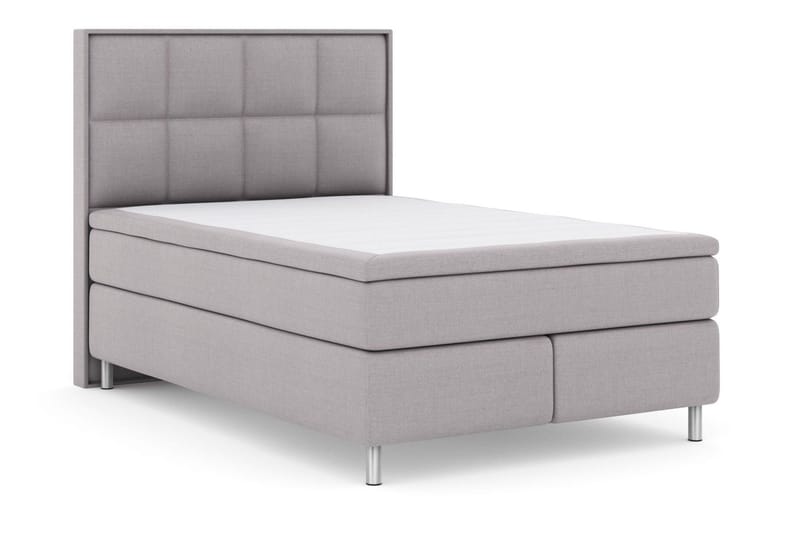 Select No 6 Komplett Sängpaket 140x200 F/M Memory/Pocket - Ljusgrå/Metall - Möbler - Sovrum - Sängar - Kontinentalsängar