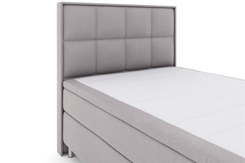 Select No 6 Komplett Sängpaket 140x200 F/M Memory/Pocket - Ljusgrå/Metall - Möbler - Sovrum - Sängar - Kontinentalsängar