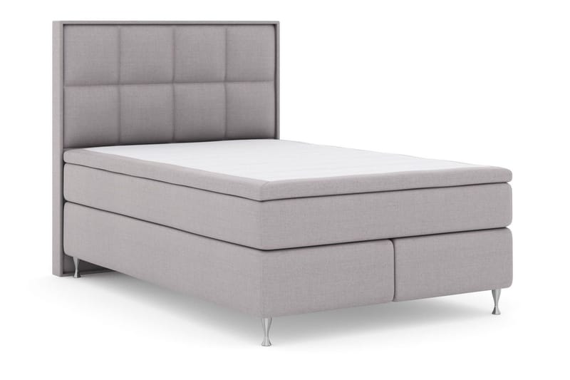 Select No 6 Komplett Sängpaket 140x200 F/M Memory/Pocket - Ljusgrå/Silver - Möbler - Sovrum - Sängar - Kontinentalsängar