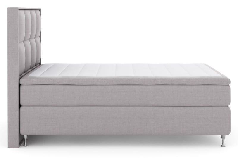 Select No 6 Komplett Sängpaket 140x200 F/M Memory/Pocket, Ljusgrå/Silver