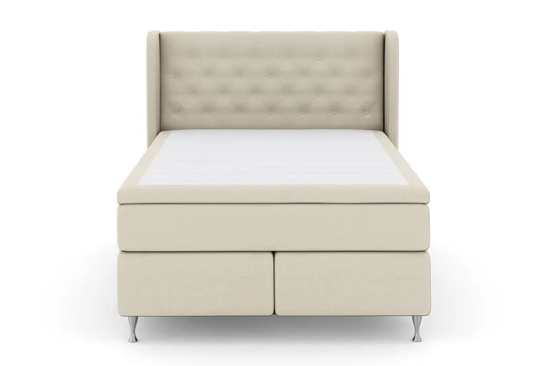 Select No 6 Komplett Sängpaket 140x200 Medium Latex/Memory - Beige/Silver - Möbler - Sovrum - Sängar - Kontinentalsängar