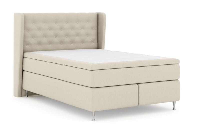 Select No 6 Komplett Sängpaket 140x200 Medium Latex/Memory - Beige/Silver - Möbler - Sovrum - Sängar - Kontinentalsängar