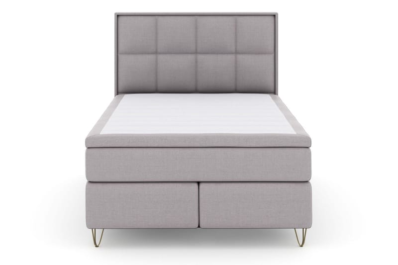 Select No 6 Komplett Sängpaket 140x200 Medium Latex/Memory - Ljusgrå/Metall V-form - Möbler - Sovrum - Sängar - Kontinentalsängar