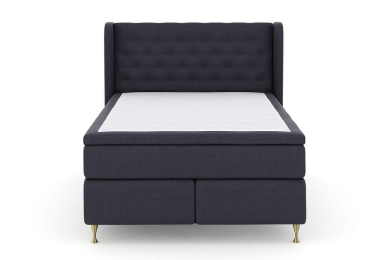 Select No 6 Komplett Sängpaket 140x200 Medium Memory/Pocket - Blå/Guld - Möbler - Sovrum - Sängar - Kontinentalsängar