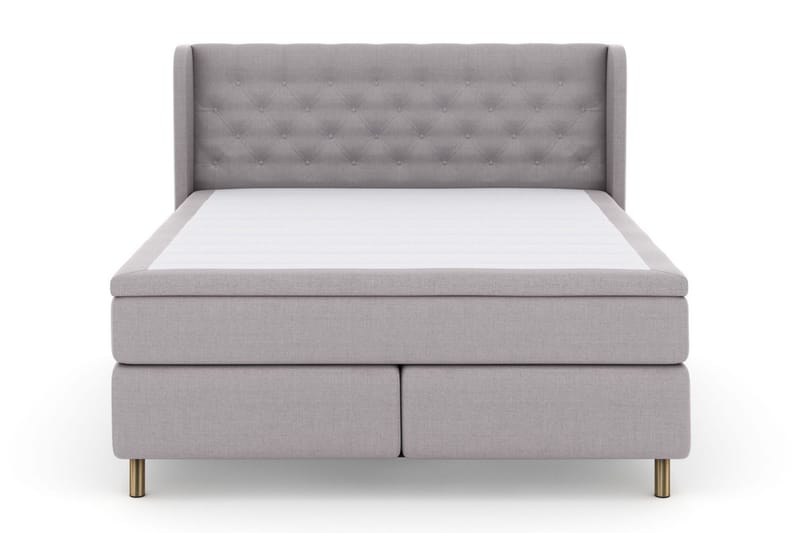 Select No 6 Komplett Sängpaket 160x200 Fast/Medium Watergel - Ljusgrå/Koppar - Möbler - Sovrum - Sängar - Kontinentalsängar
