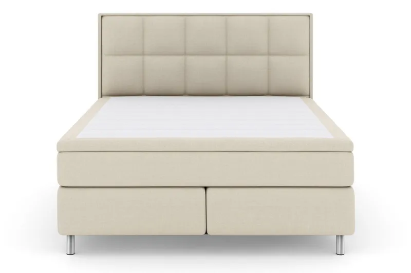 Select No 6 Komplett Sängpaket 180x200 Fast Memory/Pocket - Beige/Metall - Möbler - Sovrum - Sängar - Kontinentalsängar