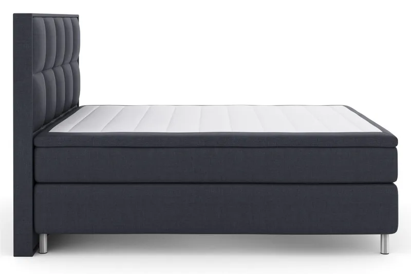 Select No 6 Komplett Sängpaket 180x200 F/M Memory/Pocket, Blå/Metall