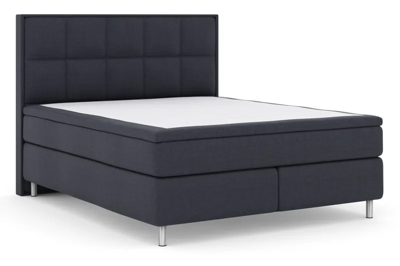 Select No 6 Komplett Sängpaket 180x200 F/M Memory/Pocket - Blå/Metall - Möbler - Sovrum - Sängar - Kontinentalsängar
