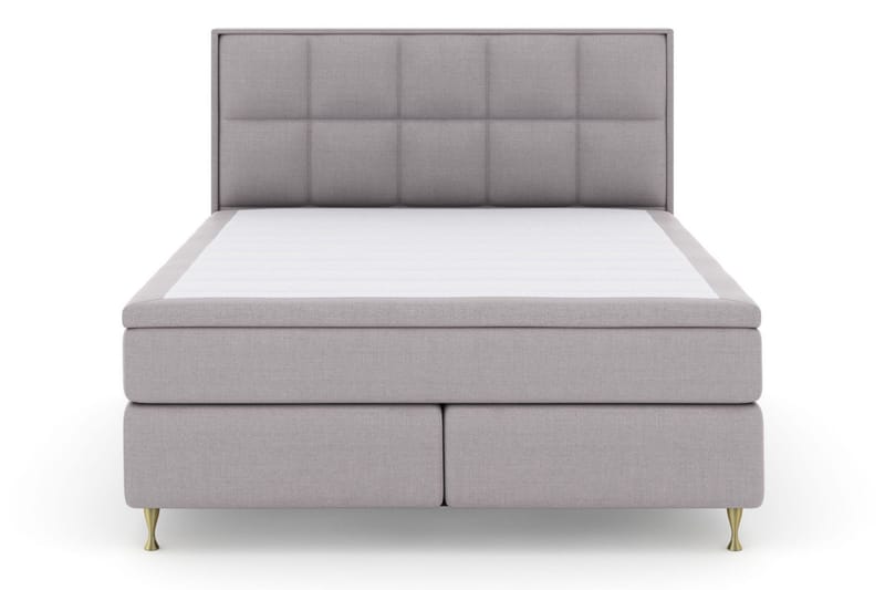 Select No 6 Komplett Sängpaket 180x200 F/M Memory/Pocket - Ljusgrå/Guld - Möbler - Sovrum - Sängar - Kontinentalsängar