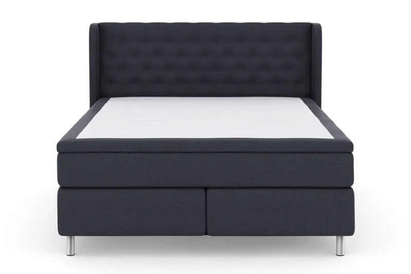 Select No 6 Komplett Sängpaket 180x200 Medium Watergel, Blå/Metall