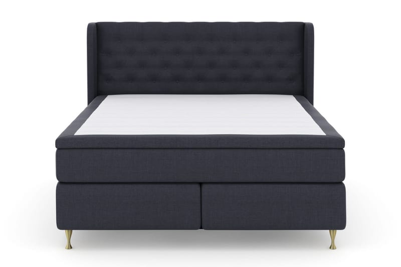 Select No 6 Komplett Sängpaket 210x210 Fast Watergel, Blå/Guld