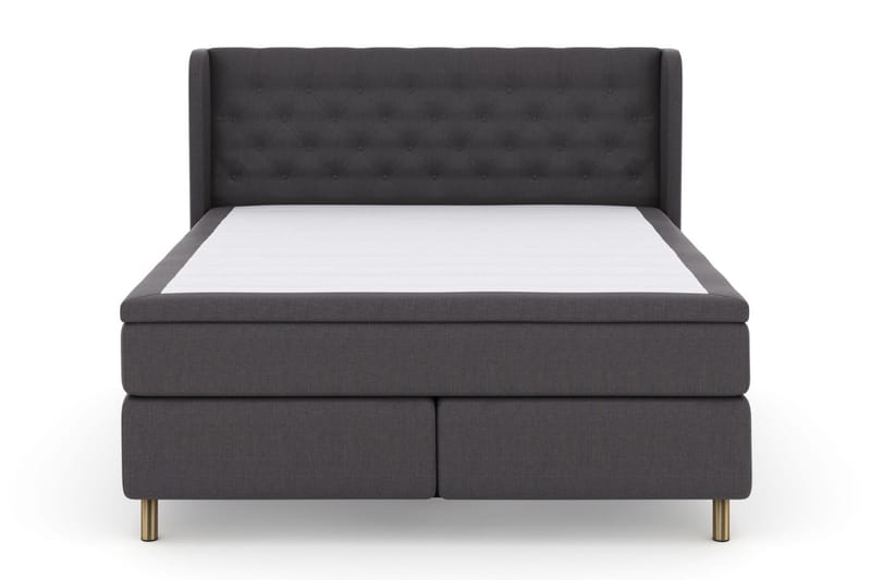 Select No 6 Komplett Sängpaket 210x210 Fast Watergel, Mörkgrå/Koppar