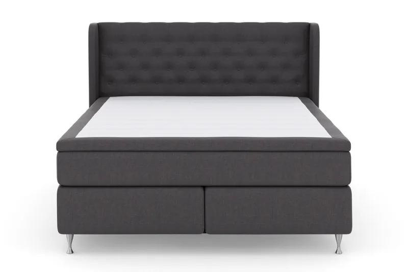 Select No 6 Komplett Sängpaket 210x210 Fast Watergel - Mörkgrå/Silver - Möbler - Sovrum - Sängar - Kontinentalsängar