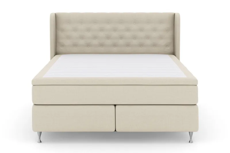 Select No 6 Komplett Sängpaket 210x210 Medium Watergel - Beige/Silver - Möbler - Sovrum - Sängar - Kontinentalsängar