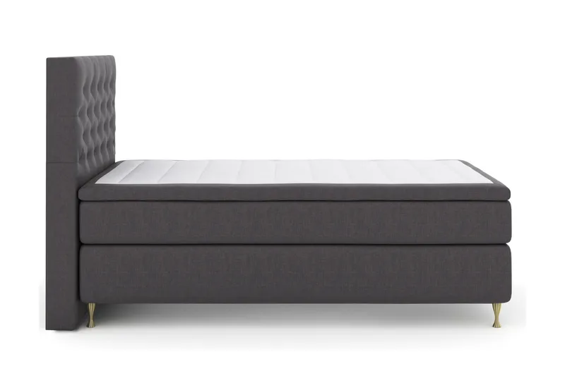 Select No 6 Kontinentalsäng 120x200 Fast Latex/Memory - Mörkgrå - Möbler - Sovrum - Sängar - Kontinentalsängar