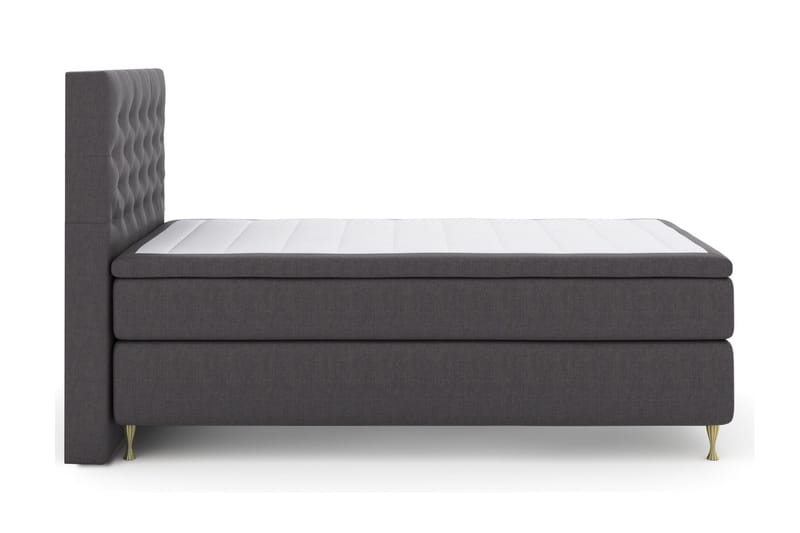 Select No 6 Kontinentalsäng 120x200 Fast Memory/Pocket - Mörkgrå - Möbler - Sovrum - Sängar - Kontinentalsängar