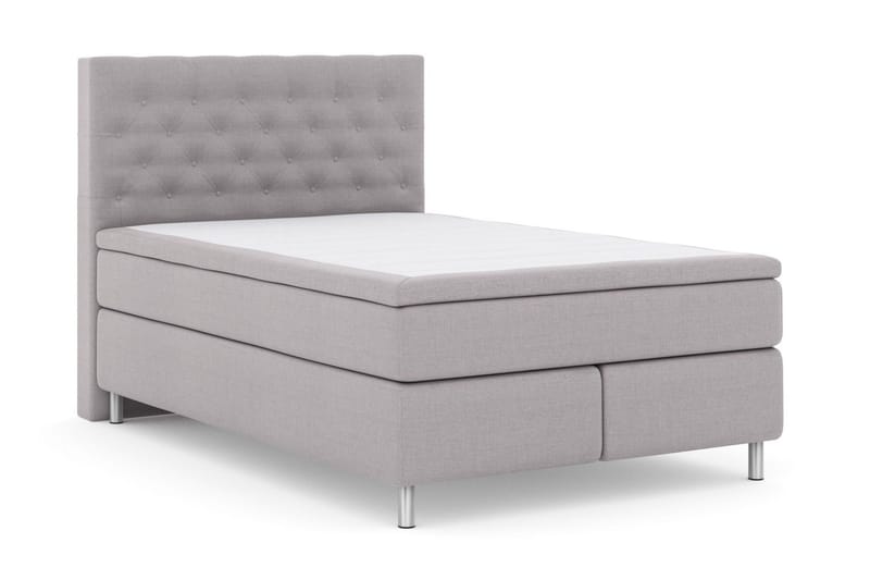 Select No 6 Kontinentalsäng 140x200 Fast/Medium Watergel - Ljusgrå/Metall - Möbler - Sovrum - Sängar - Kontinentalsängar