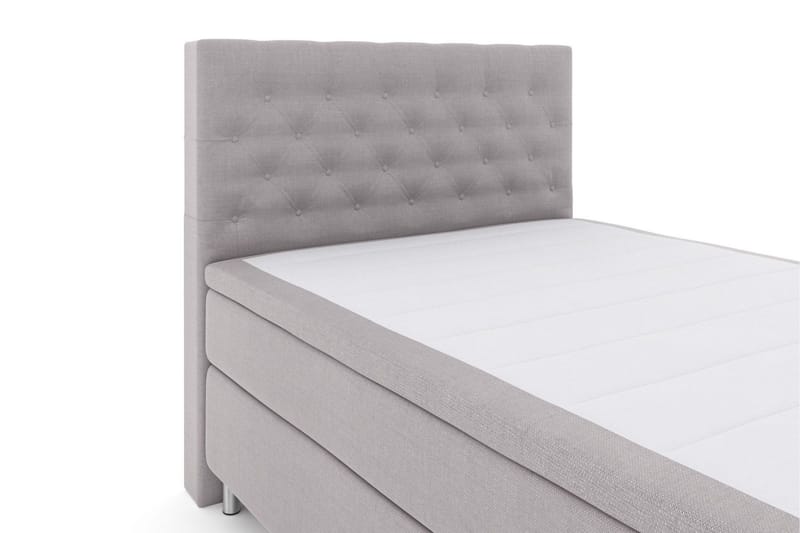 Select No 6 Kontinentalsäng 140x200 Fast/Medium Watergel - Ljusgrå/Metall - Möbler - Sovrum - Sängar - Kontinentalsängar