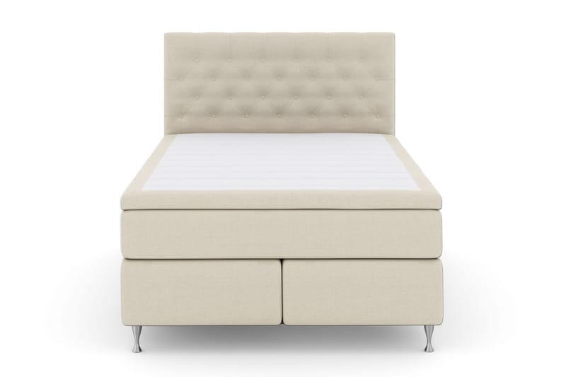Select No 6 Kontinentalsäng 160x200 Fast Memory/Pocket, Beige/Silver