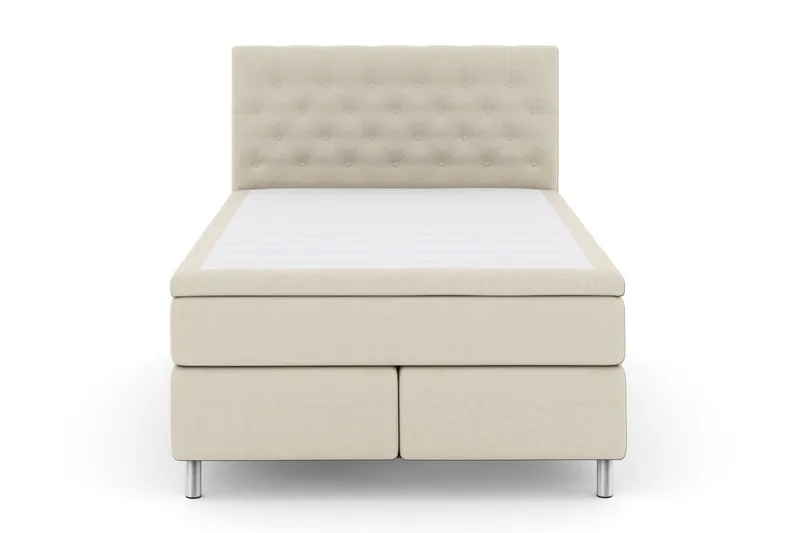 Select No 6 Kontinentalsäng 160x200 Medium Watergel, Beige/Metall