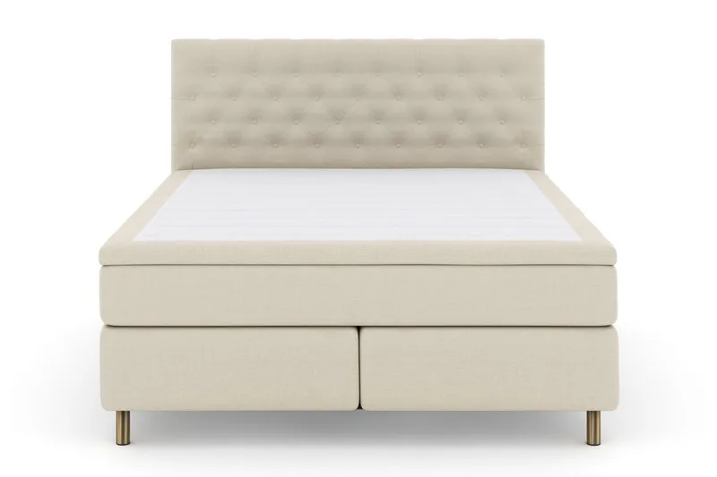Select No 6 Kontinentalsäng 180x200 Fast Memory/Pocket, Beige/Koppar