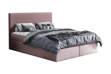 SINGSTAD Kontinentalsäng med Förvaring 180x200 Rosa
