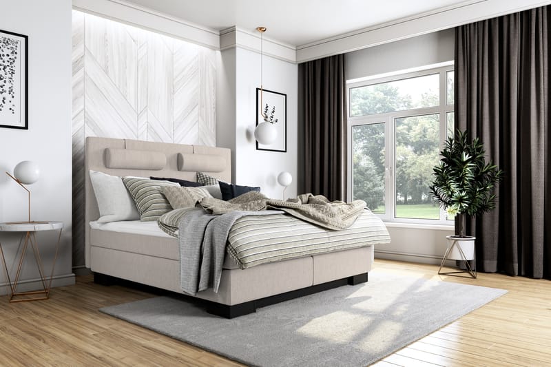 SINNEBO Kontinentalsäng 120 Beige - Möbler - Sovrum - Sängar - Kontinentalsängar