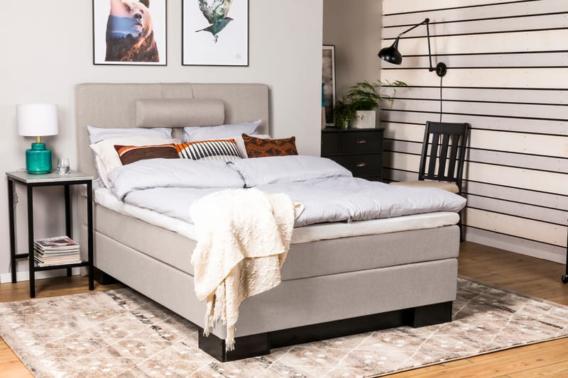 SINNEBO Kontinentalsäng - Sängpaket 140 Beige - Möbler - Sovrum - Sängar - Komplett Sängpaket