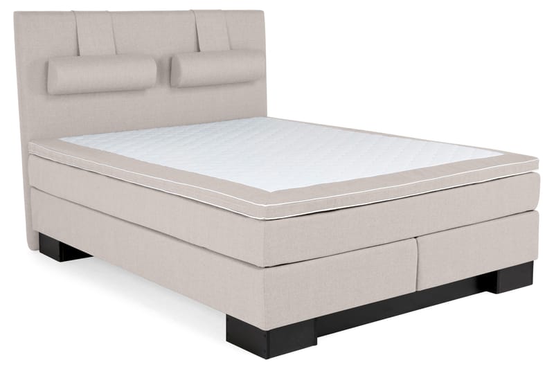 SINNEBO Kontinentalsäng - Sängpaket 160 Beige - Komplett Sängpaket - Kontinentalsängar