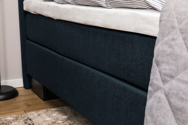 SINNEBO Kontinentalsäng - Sängpaket 160 Mörkblå - Komplett Sängpaket - Kontinentalsängar