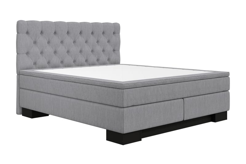 SINNEBO Lyx Sängpaket 160x210 Ljusgrå - Möbler - Sovrum - Sängar - Komplett Sängpaket