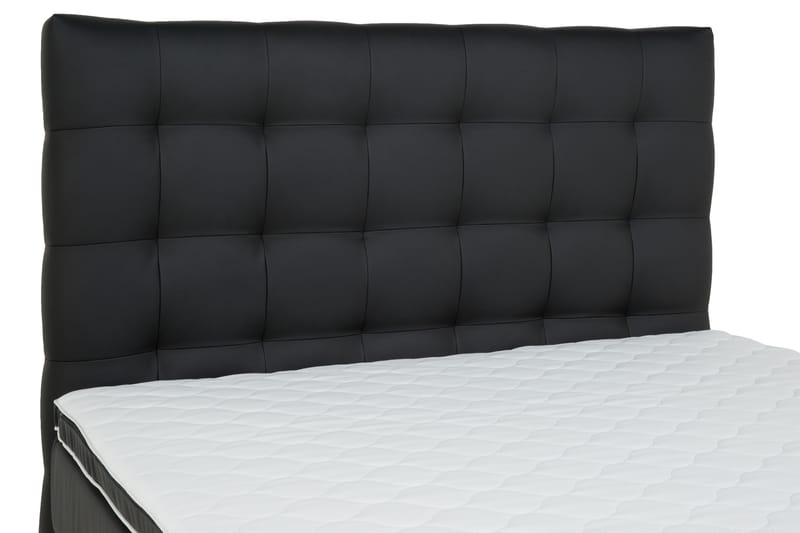 SINNEBO Sängpaket 120 Konstläder Sockel Svart - Komplett Sängpaket - Kontinentalsängar