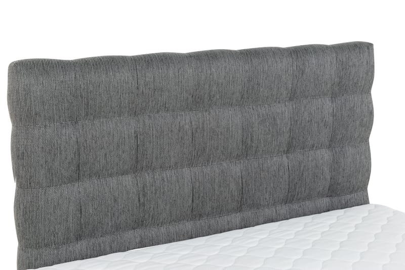 SINNEBO Sängpaket 120 Konstläder/Tyg Svart/Ljusgrå - Komplett Sängpaket - Kontinentalsängar