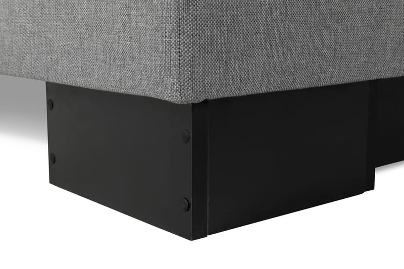 SINNEBO Sängpaket 140 Ljusgrå/Svart Sockel - Möbler - Sovrum - Sängar - Komplett Sängpaket