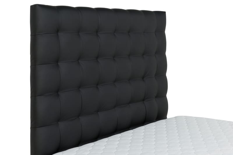 SINNEBO Sängpaket 160 Konstläder Sockel Svart - Komplett Sängpaket - Kontinentalsängar