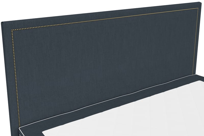 SINNEBO Sängpaket 160x200 SURI Sänggavel Rak Mörkblå - Möbler - Sovrum - Sängar - Komplett Sängpaket