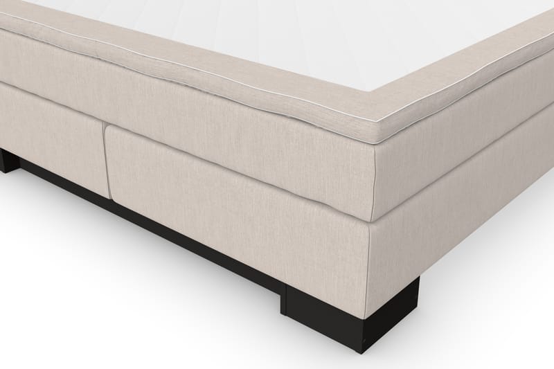 SINNEBO Sängpaket 160x200 SURI Sänggavel Topp Beige - Möbler - Sovrum - Sängar - Komplett Sängpaket