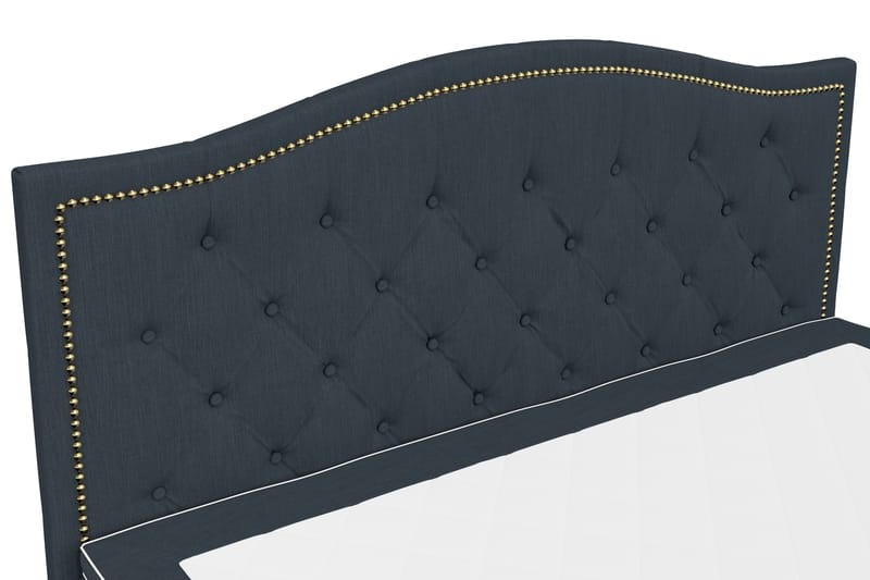 SINNEBO Sängpaket 160x200 SURI Sänggavel Topp Mörkblå - Komplett Sängpaket - Kontinentalsängar