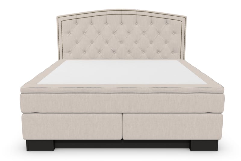 SINNEBO Sängpaket 160x210 + KYRAN Gavel Svängd Beige - Möbler - Sovrum - Sängar - Komplett Sängpaket