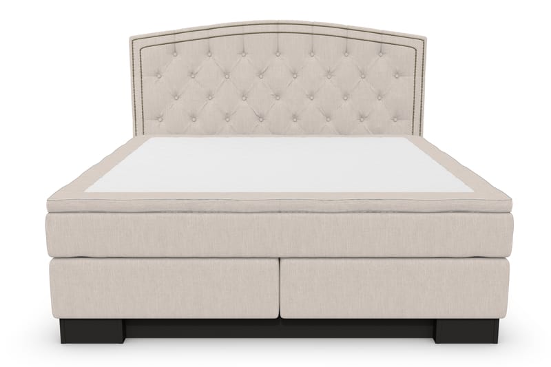 SINNEBO Sängpaket 160x210 + KYRAN Gavel Svängd Beige - Komplett Sängpaket - Kontinentalsängar